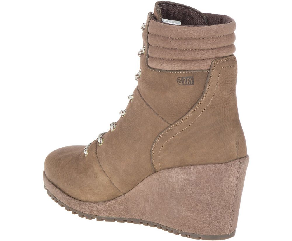 Merrell Boots Brown - Tremblant Wedge Waterproof - Womens 51OBQYUWJ